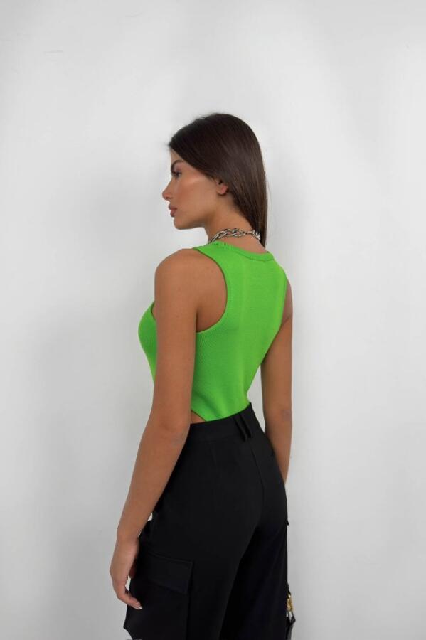 Pencere Detay Yüzücü Bodysuit - 4