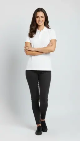 Pike Kumaş Düğmeli Yaka Regular Rahat Günlük Kısa Kol Tişört T-shirt - Beyaz - 3