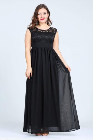 Plus Size Chiffon Sleeveless Long Evening Dress KL4009 - 2
