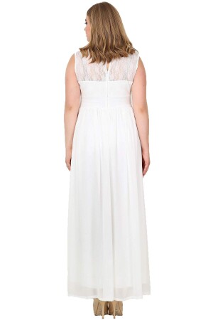 Plus Size Chiffon Sleeveless Long Evening Dress KL4009 - 4