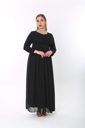 Plus Size Hijab Long Evening Dress KL4009T - 4