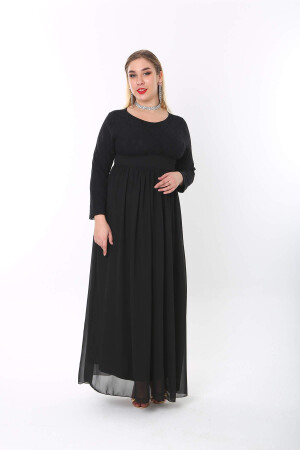 Plus Size Hijab Long Evening Dress KL4009T - 6
