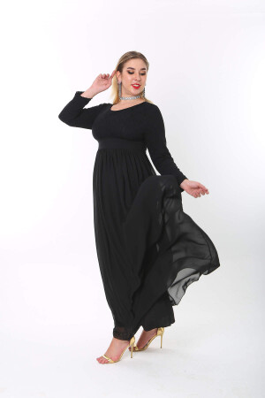 Plus Size Hijab Long Evening Dress KL4009T - 2