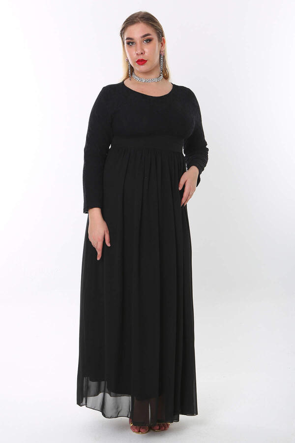 Plus Size Hijab Long Evening Dress KL4009T - 1