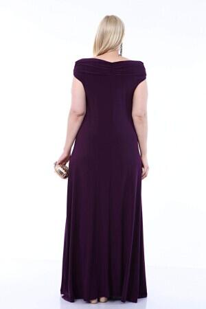 Large Size Kiss Collar Evening Dress KL126 - 7