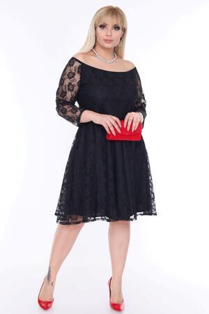 Large Size Collar Full Inner Elastic Evening Dress Graduation Dress PNR8400 - 1