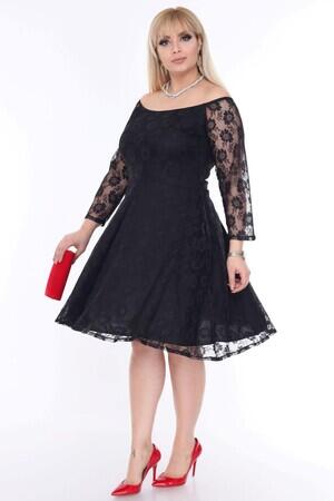 Large Size Collar Full Inner Elastic Evening Dress Graduation Dress PNR8400 - 5