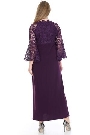 Plus Size Sleeves Long Evening Dress KL8756-20 - 5
