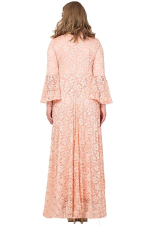 Large Size Full Lace Hijab Dress KL791T - 4