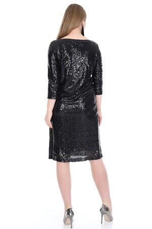 Plus Size Sequin Evening Dress KL5601 - 3