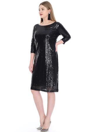 Plus Size Sequin Evening Dress KL5601 - 1