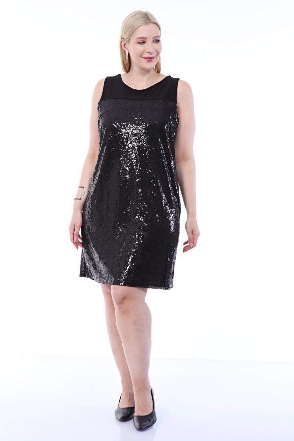 Large Size Sequined Evening Dress KL17090 - 1