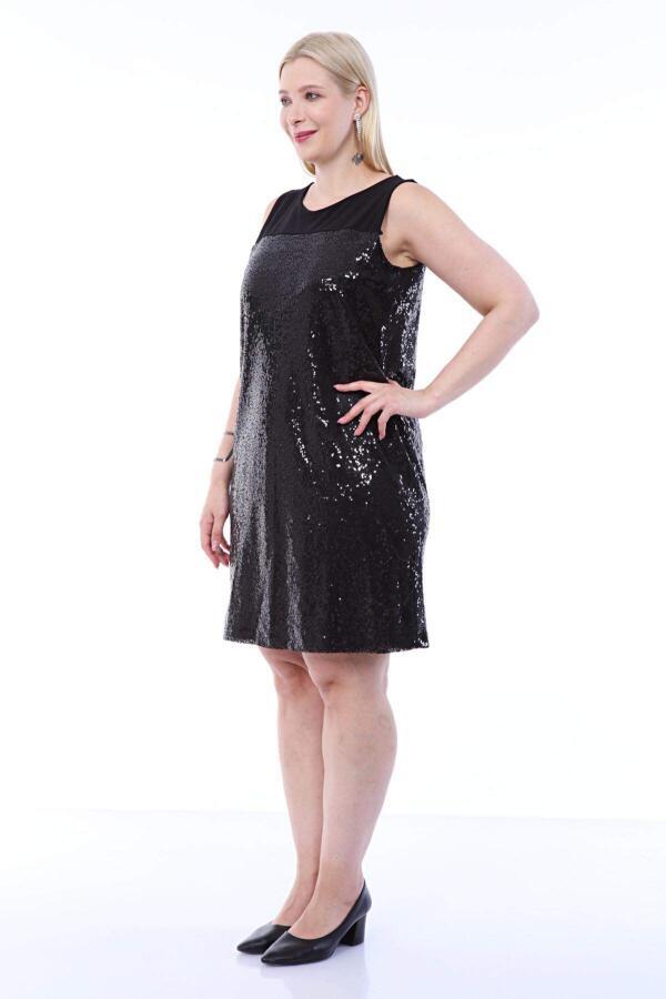 Large Size Sequined Evening Dress KL17090 - 2