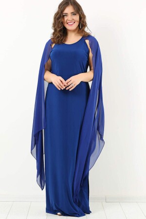 Long Sleeve Chiffon Oversized Evening Dress DD796 - 1