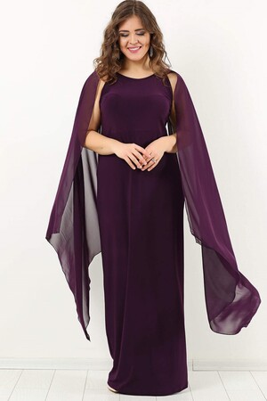 Long Sleeve Chiffon Oversized Evening Dress DD796 - 2