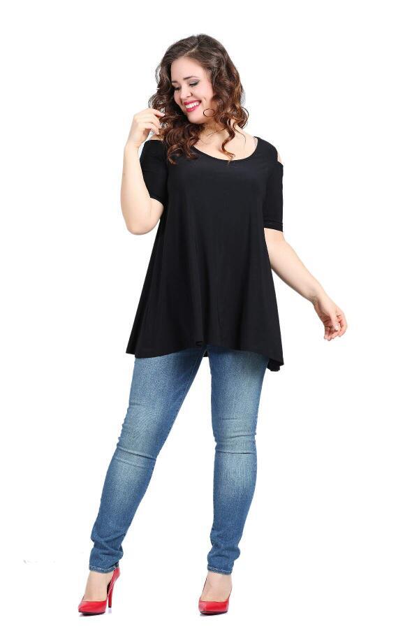 Plus Size Tunic PNR1101B Black - 1