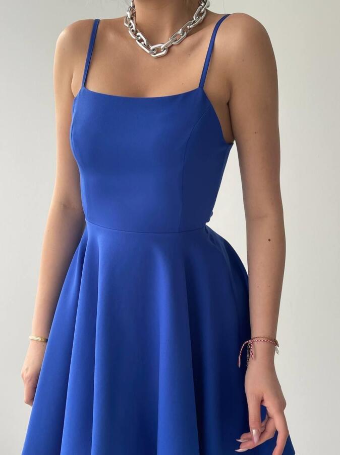 Pole İp Askılı Elbise - 5