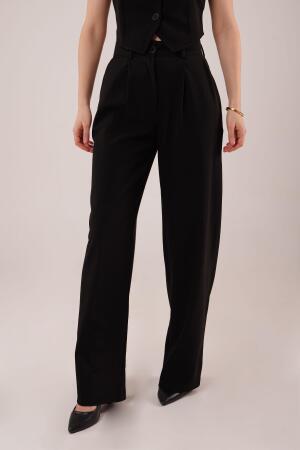 Premium Model Oturtmalı Siyah Pantolon - 2