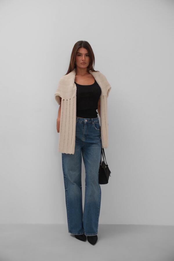 Püskül Paça Detay Jean - 1