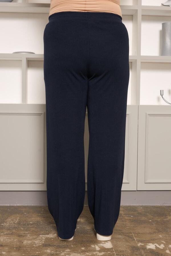 Rahat Kesim Büyük Beden Basic Pantolon Lacivert - 3