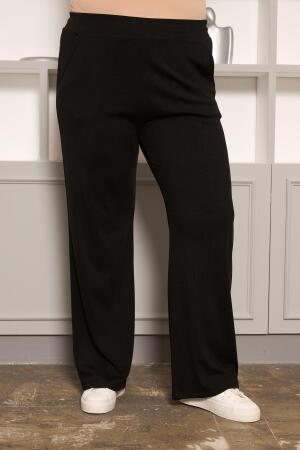 Rahat Kesim Büyük Beden Basic Pantolon Siyah - 4