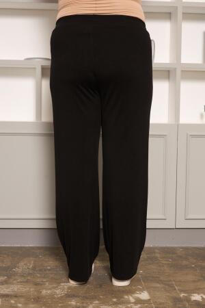 Rahat Kesim Büyük Beden Basic Pantolon Siyah - 5