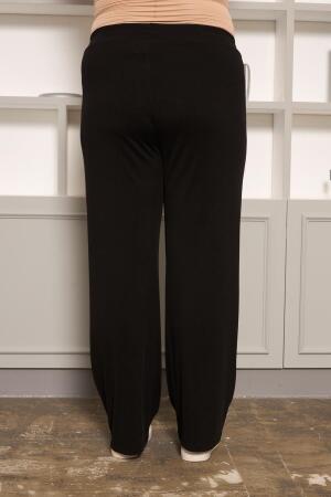 Rahat Kesim Büyük Beden Basic Pantolon Siyah - 5