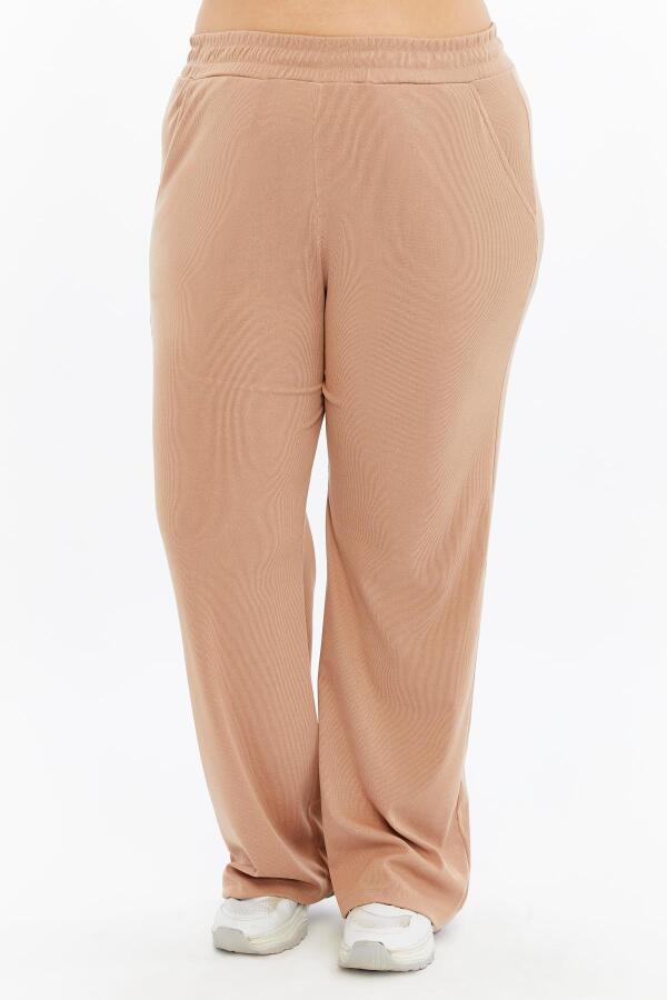 Rahat Kesim Büyük Beden Basic Pantolon Vizon - 1