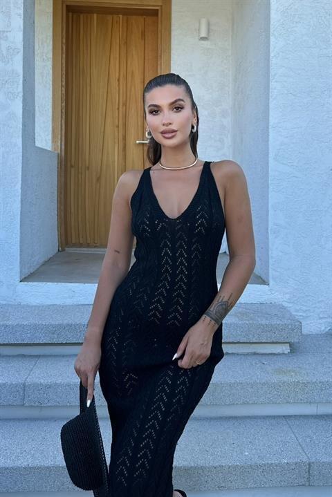 Rosalia Sırt Dekolteli Elbise 2761 - 2