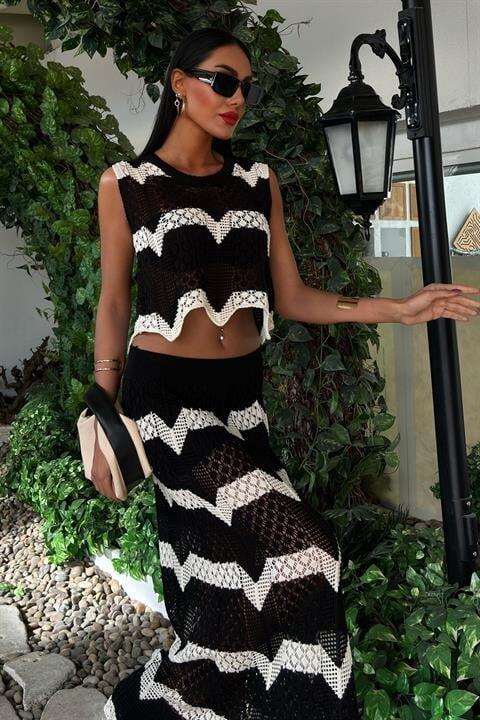 Shayna Ajurlu Crop Takım 9825 - 4