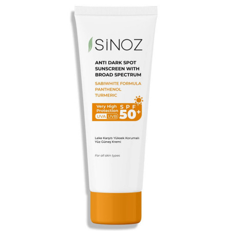 Sinoz Leke Karşıtı Yüz Güneş Koruyucu Krem SPF 50+ 50 Ml - Sinoz