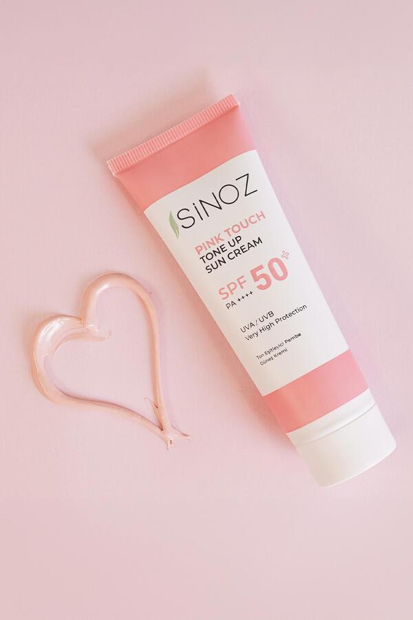 Sinoz SPF 50+ Ton Eşitleyici Pembe Yüz Güneş Kremi PA++++ - 5