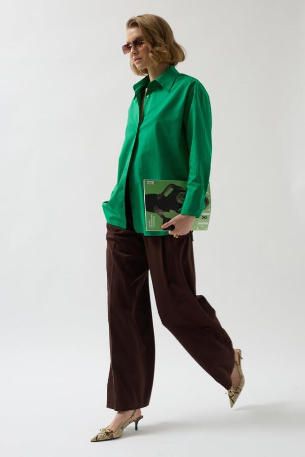 Sırt Dekolteli Bağcıklı Gömlek - 3