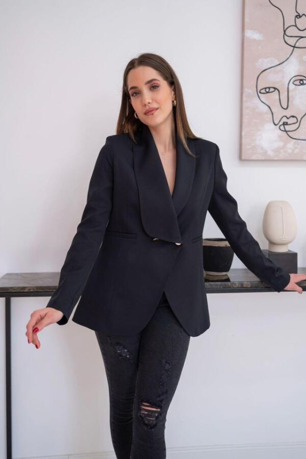 Siyah Blazer Ceket - 3