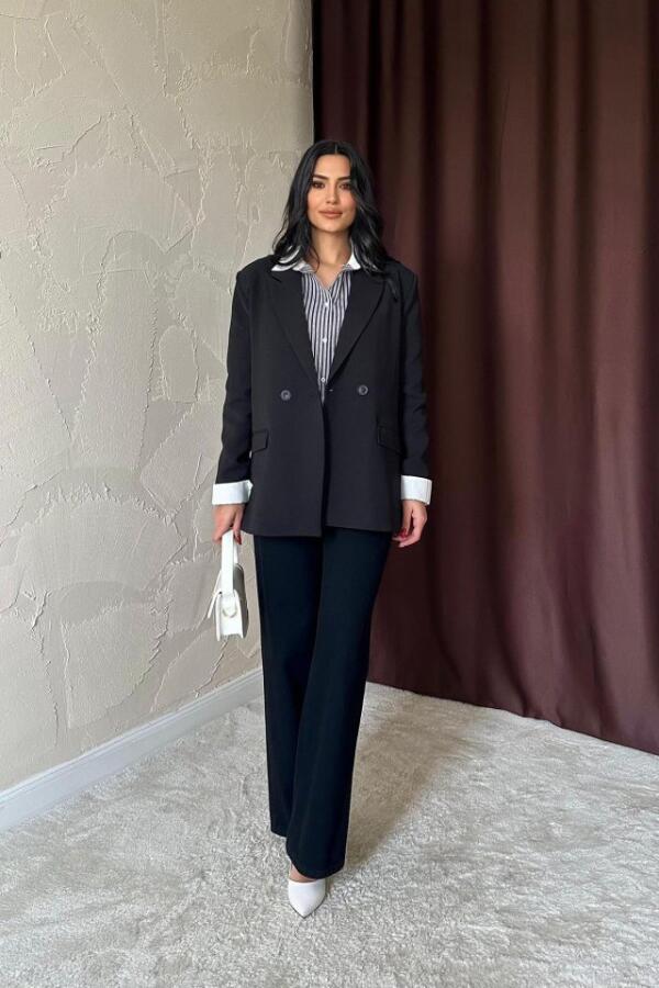 Siyah Blazer Ceket - 2