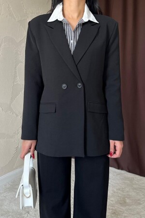 Siyah Blazer Ceket - 3