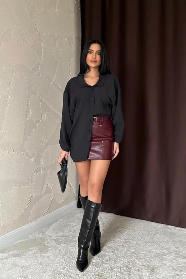 Siyah Salaş Gömlek - 3