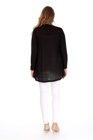 Stone Detailed Black Cardigan - 18