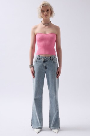 Straplez Dokulu Crop - 2