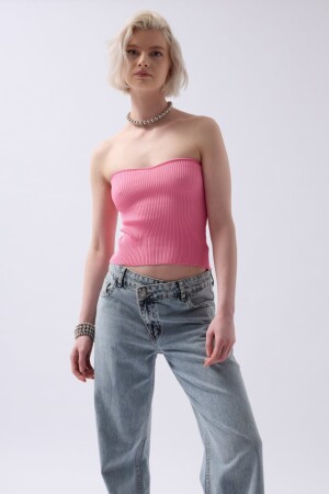 Straplez Dokulu Crop - 3