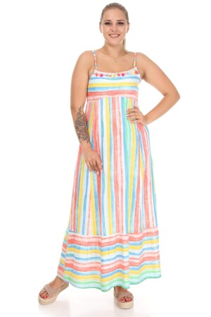 Strappy Rainbow Dress Colorful - 1