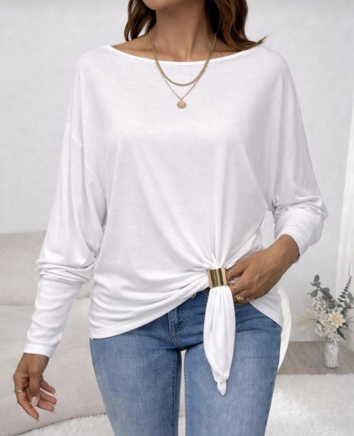 T-Shirt Bisiklet Yaka Slim Fit Likralı Tişört Günlük Basic Body - Füme - 4