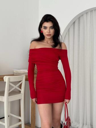 Tefs Straplez Elbise - ANGELINO BuyukBedeniz