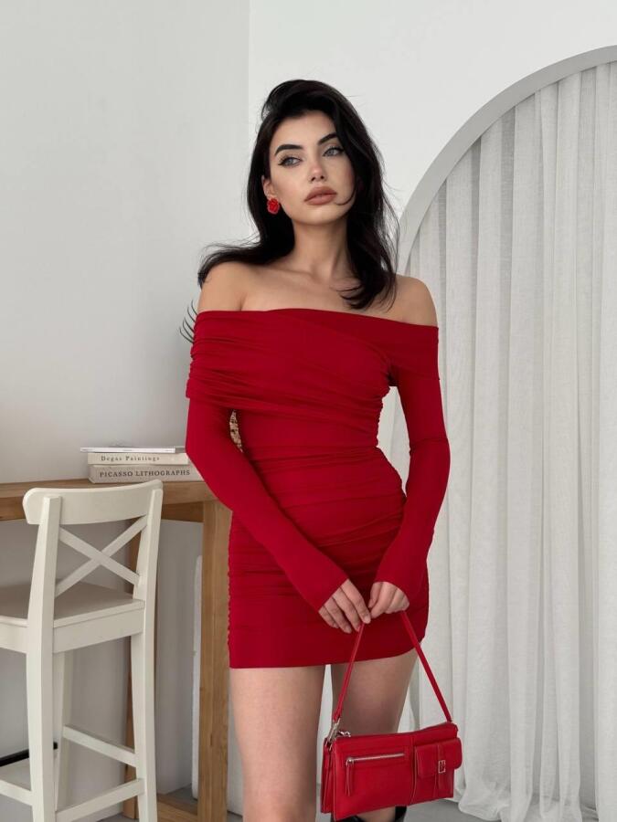 Tefs Straplez Elbise - 4