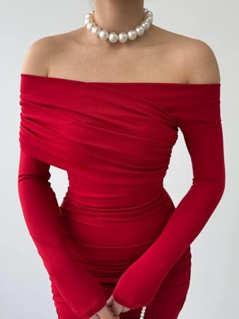 Tefs Straplez Elbise - 6