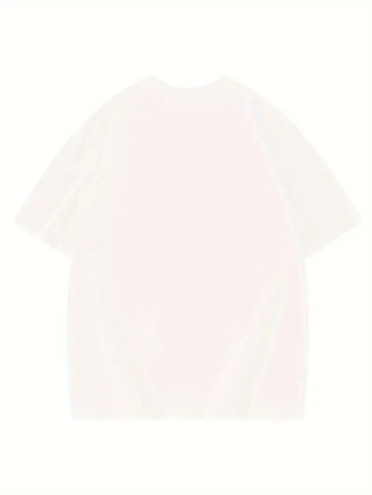 Thousand Baskılı Oversize Bisiklet Yaka T-shirt - Beyaz - 3