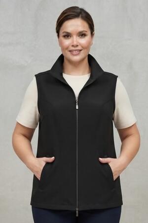 Trend42plus Büyük Beden Fermuar ve Cep Detaylı Siyah Yelek - 5