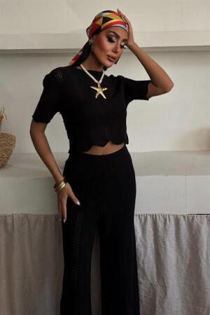 Triko Bluz Pantolon İkili Takım 10084-025 - 5