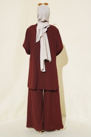 Tunik Pantolon Alt Üst Takım 6663 - Bordo - 2