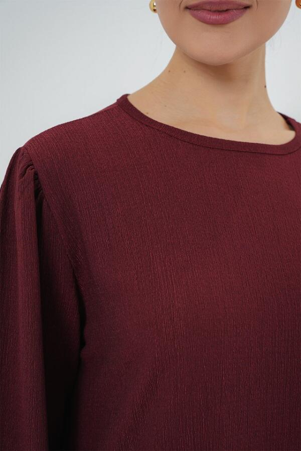 Tunik Pantolon Alt Üst Takım 6663 - Bordo - 4